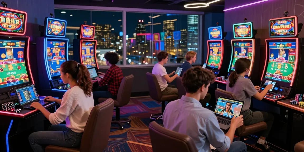 Engaged players at 79club's live casino, showcasing excitement and diverse gaming options.