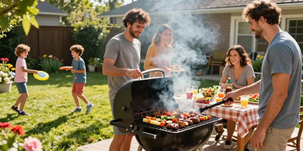 Skema BBQ di halaman belakang, saat teman-teman menikmati makanan dengan BOS 88 sebagai menu utama.