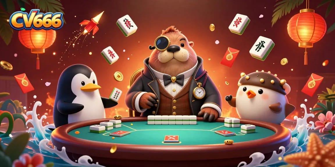 Experience thrilling gameplay at CV666 with a lively underwater poker scene featuring engaging characters.