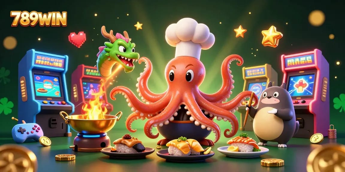 Engage with 789WIN's exciting gaming experience featuring vibrant characters and colorful casino games.