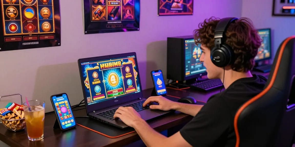 Exciting online gambling experience with slot deposit 5000 gaming setup.