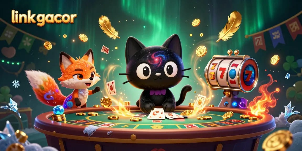Engage with the vibrant link gacor casino scene featuring lucky charms, captivating cosmic elements, and thrilling gameplay dynamics.