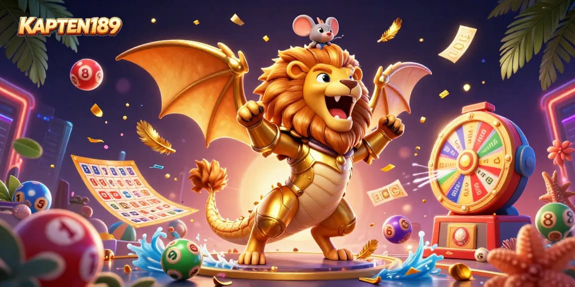 KAPTEN189 memikat pemain dengan komposisi elemen game yang menarik dan penuh warna.