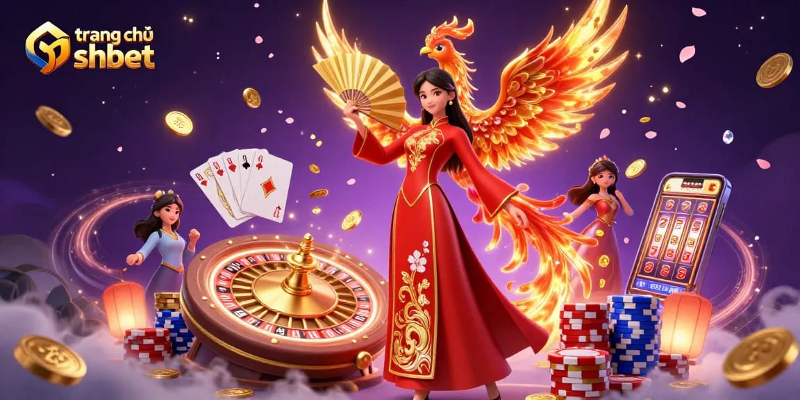 Engage with the thrilling world of trang chủ shbet, featuring vibrant casino elements and immersive characters.