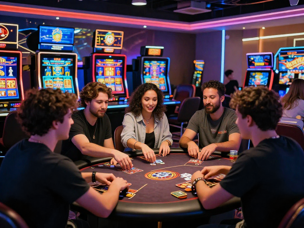 I migliori casino non AAMS: giocatori entusiasti in un vivace ambiente di casinò online.