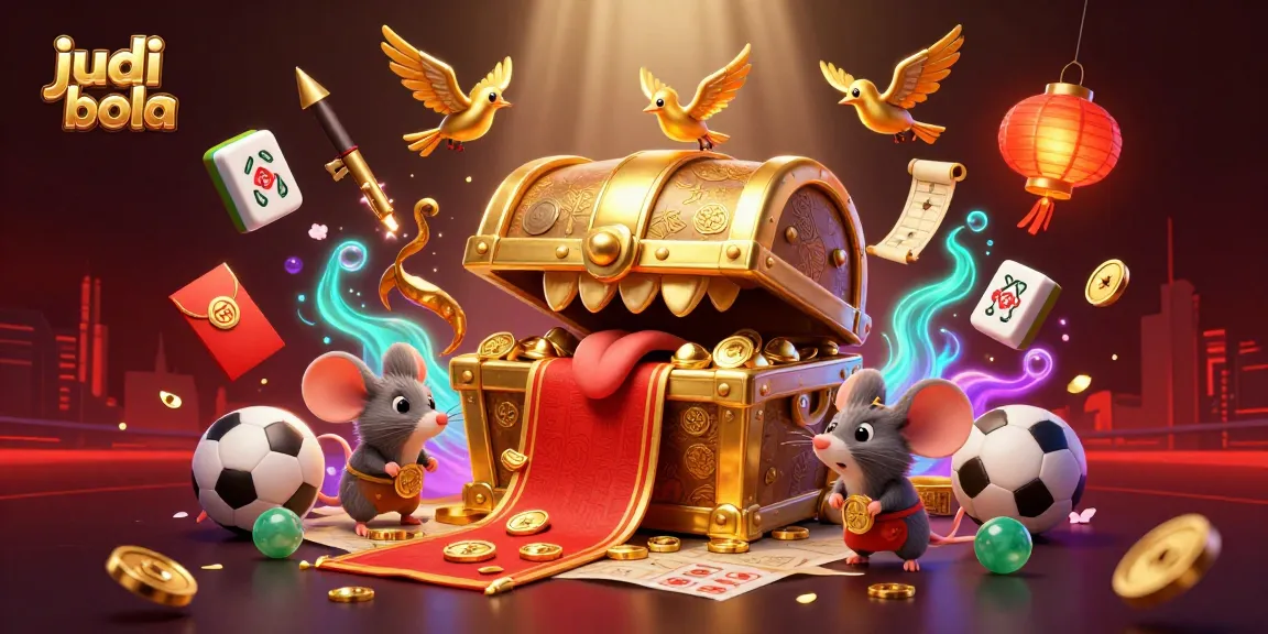 Engage in judi bola with vibrant sports betting elements and dynamic illustration of fortune.