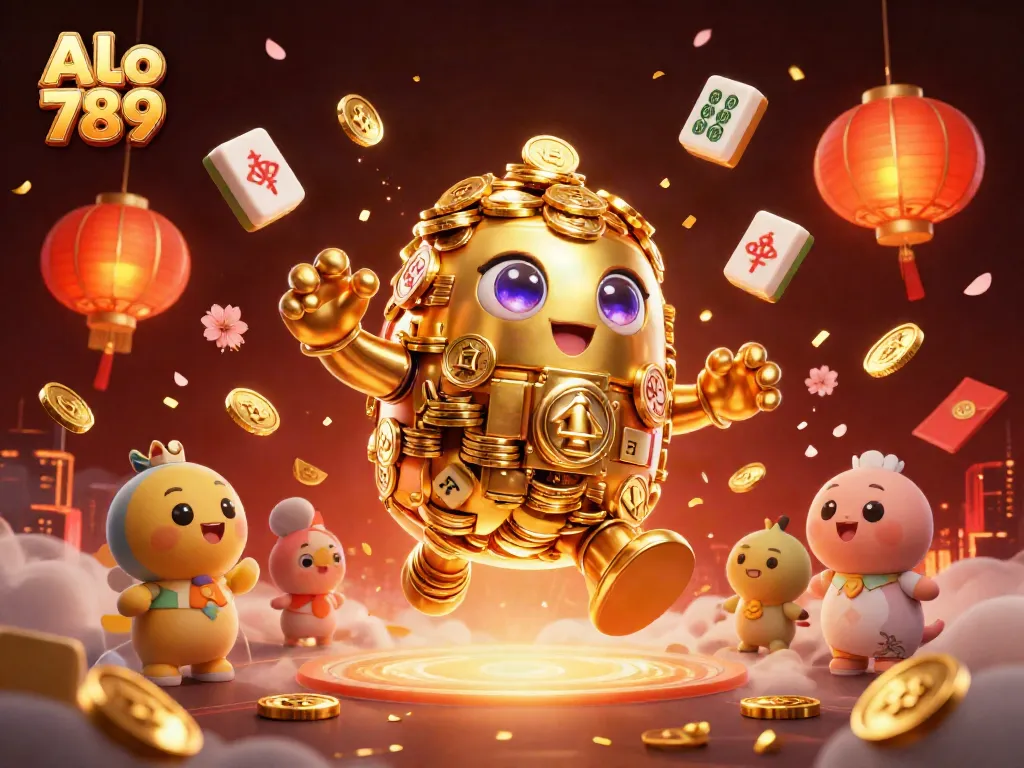 Engage with ALo 789 through dynamic golden golem and festive casino elements for winning excitement.