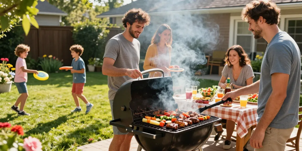 Skema BBQ di halaman belakang, saat teman-teman menikmati makanan dengan BOS 88 sebagai menu utama.
