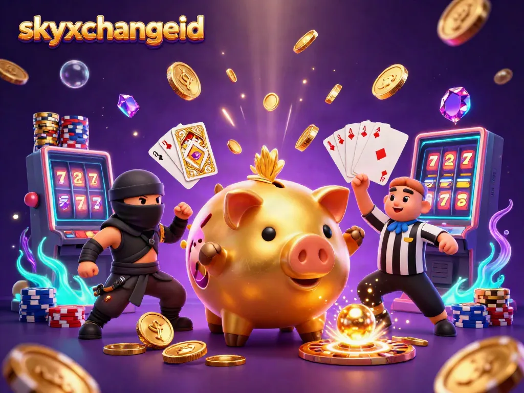 Experience thrilling action with skyxchangeid as characters engage in a dynamic gambling scene.