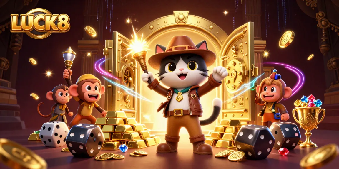LUCK8 offers thrilling adventures in a dynamic casino world with golden treasures.
