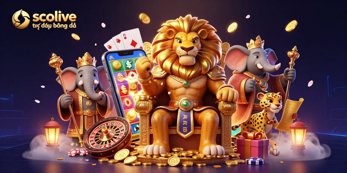 Experience socolive trực tiếp bóng đá with dynamic action, golden coins, and vibrant game elements