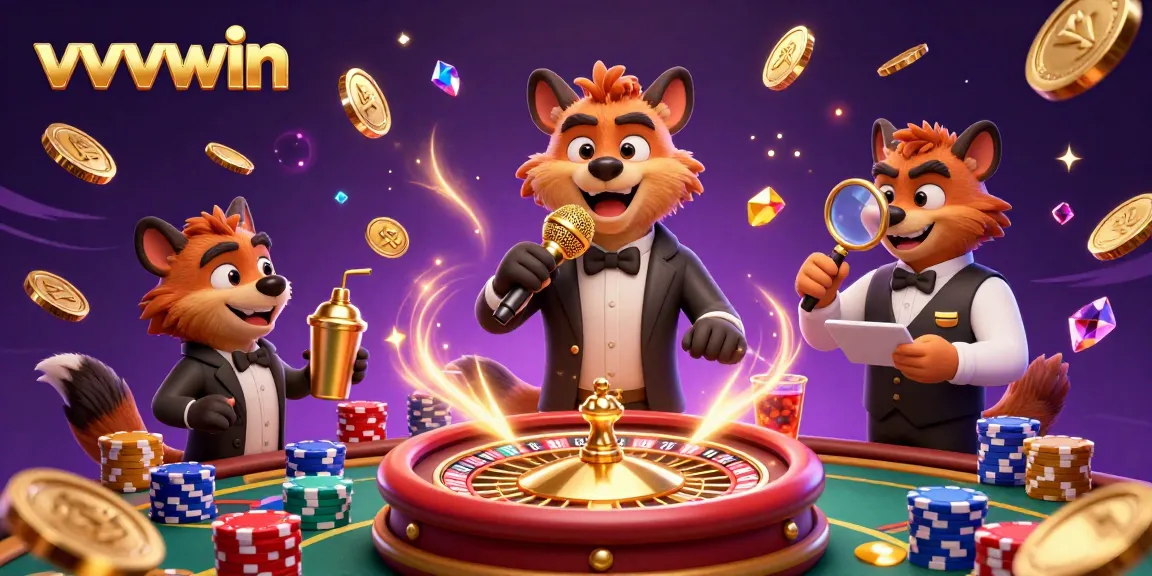 Experience the excitement of vvvwin with hyenas bringing laughter to a vibrant casino atmosphere full of treasures.