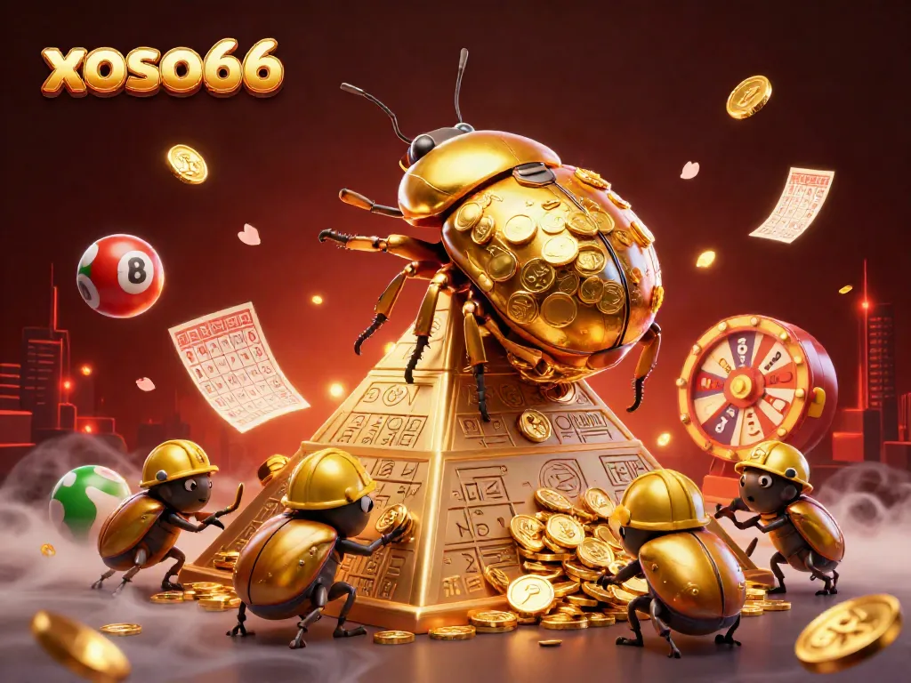 Engage with xoso66 and explore exciting online lottery experiences with vibrant 3D elements.
