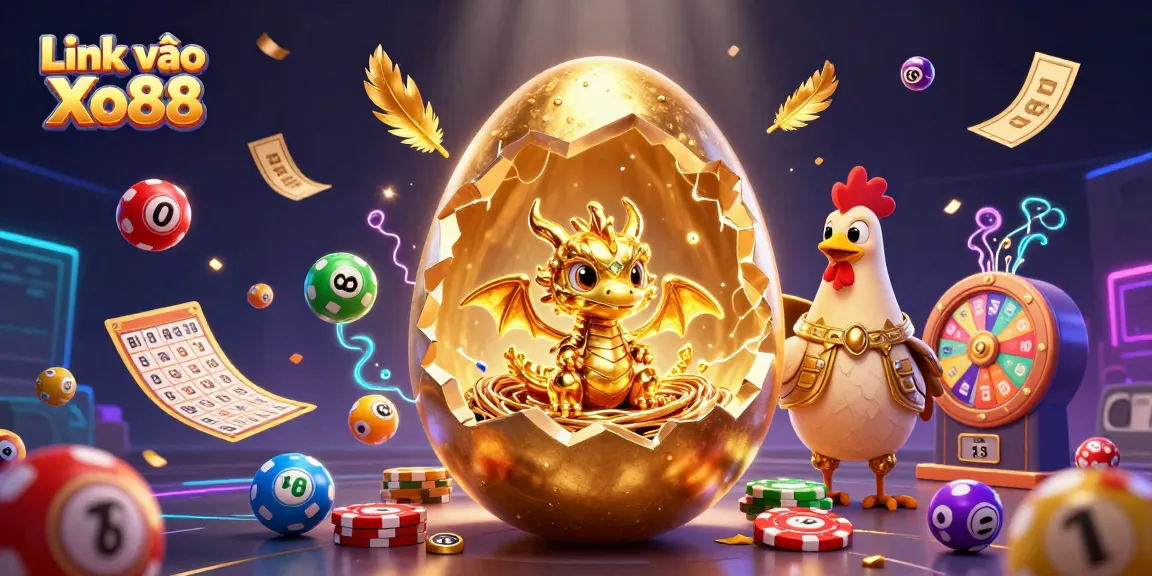 Play and win with Link vào Xo88 in this vibrant casino scene featuring a golden dragon!