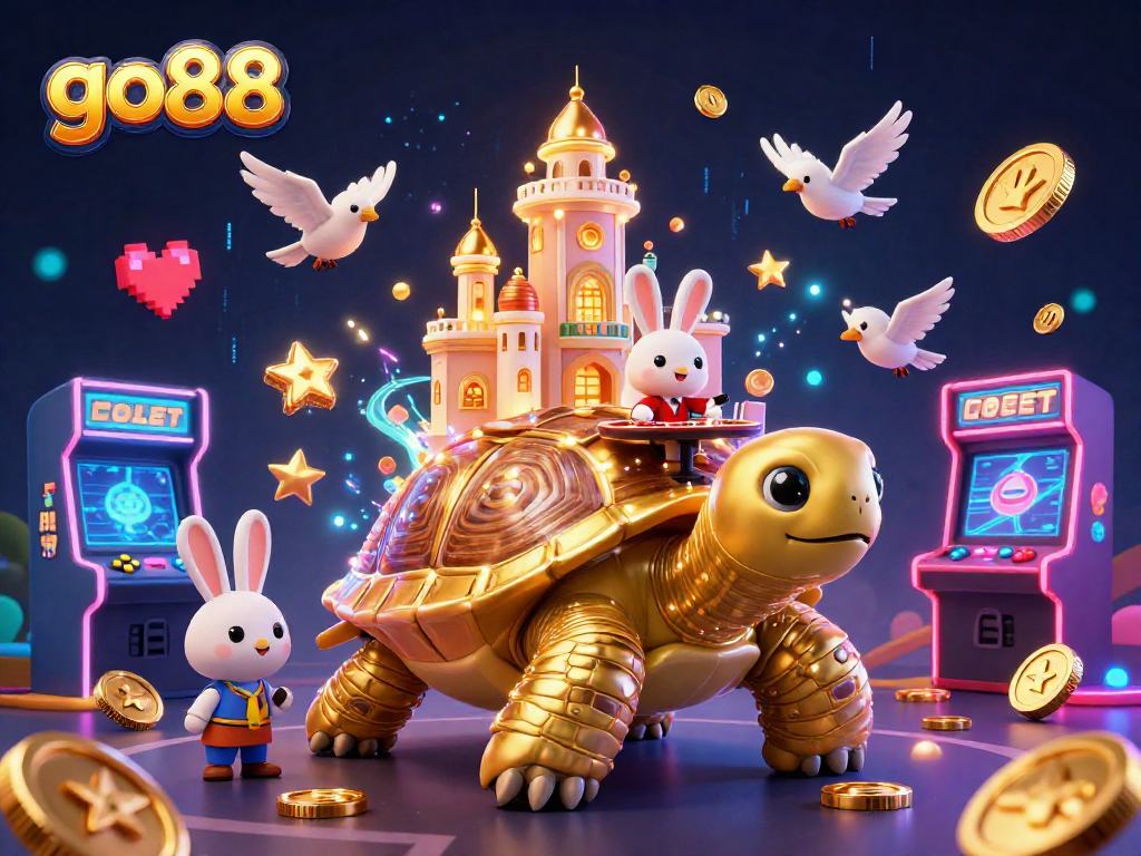 Players enjoy the vibrant atmosphere at go88, featuring games and gold coins in action.