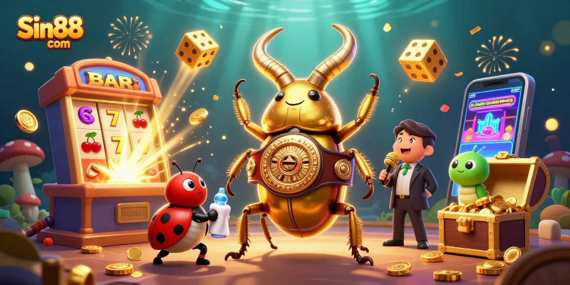 Engage with Sin88 com in a vibrant casino scene featuring animated characters and dynamic gaming elements.