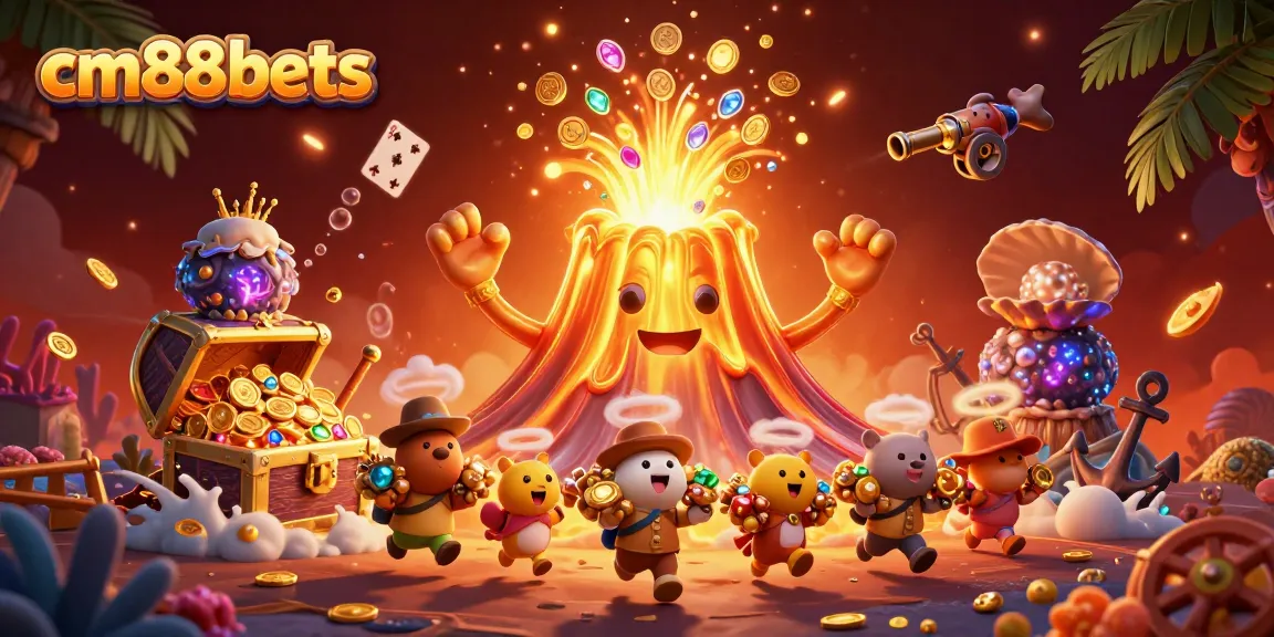 Experience thrilling wins at cm88bets with a vibrant 3D casino adventure illustration