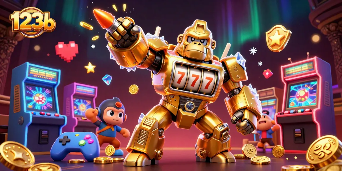 Engage with 123b's thrilling action featuring a gorilla mech and exciting arcade elements.