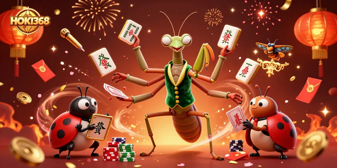 Experience thrilling gameplay at HOKI368 with vibrant casino illustrations showcasing exciting card games.