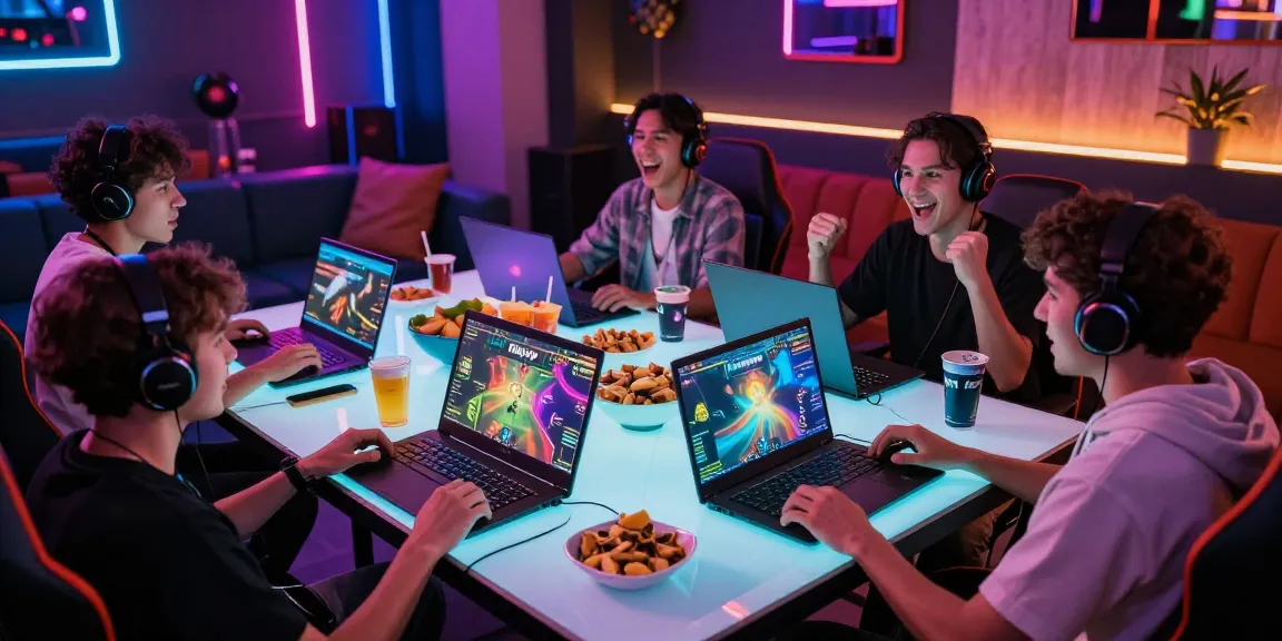 Engaging scene of players enjoying Rikvip game in a vibrant gaming lounge.