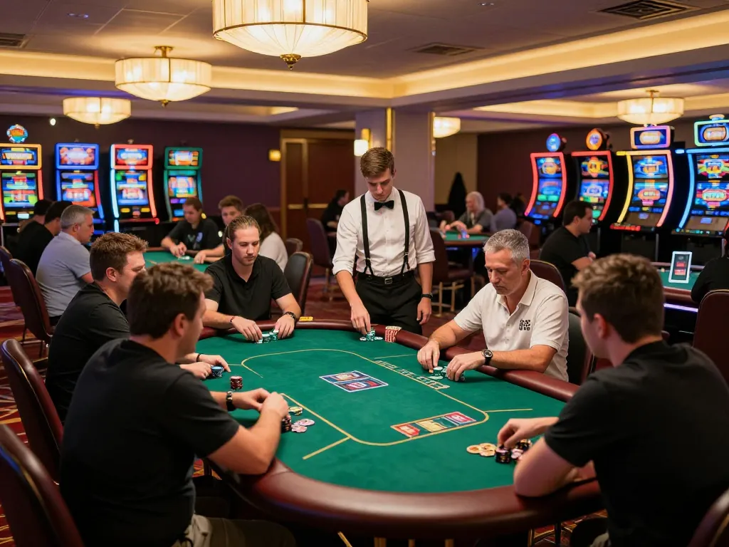 Players engaging in a strategic poker game at MM 88 casino, showcasing vibrant table action.