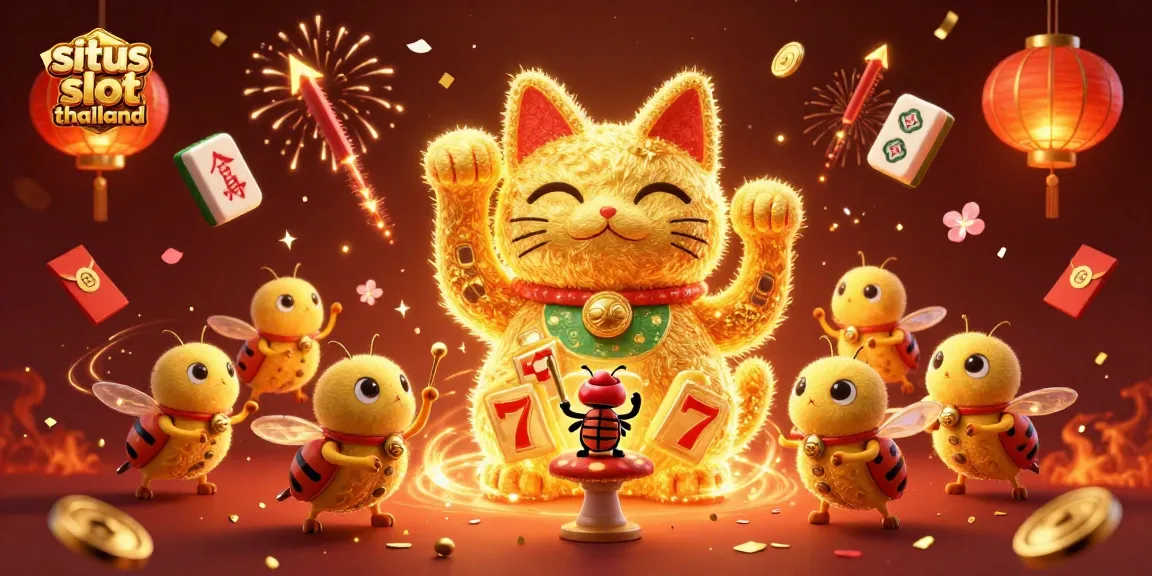 Engage in winning experiences at situs slot thailand with vibrant gaming symbols and dynamic celebration elements