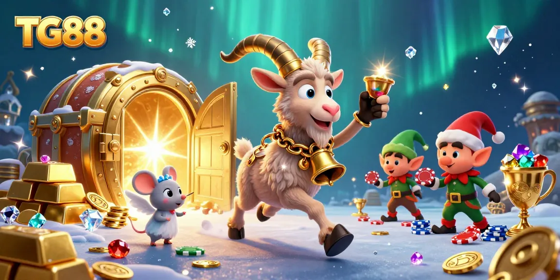 Engage with TG88's vibrant casino scene featuring whimsical characters and dynamic gaming elements.