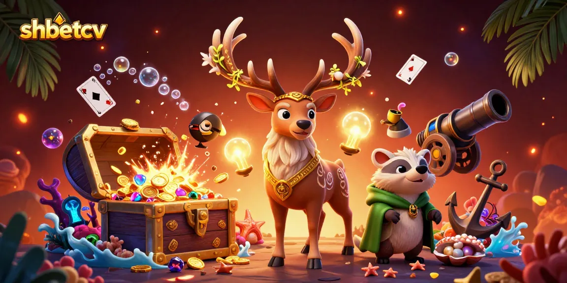 Engage with shbetcv by exploring captivating casino adventures in this vibrant 3D digital illustration.