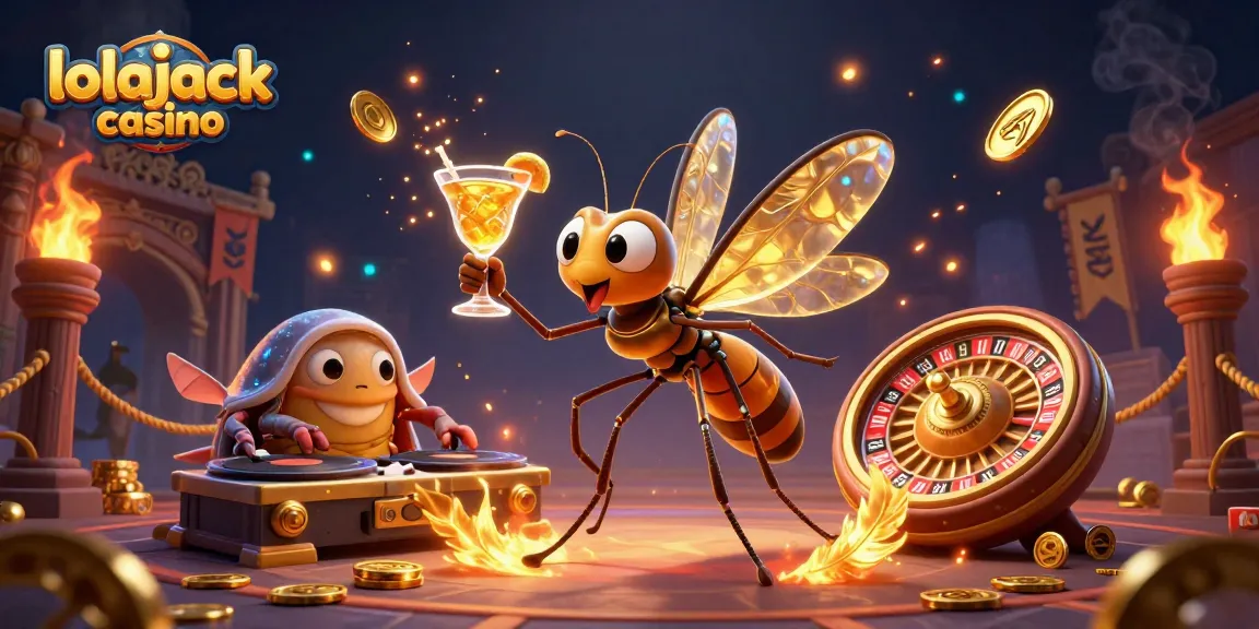 Experience the thrill of lolajack casino with vibrant characters and dynamic game elements.