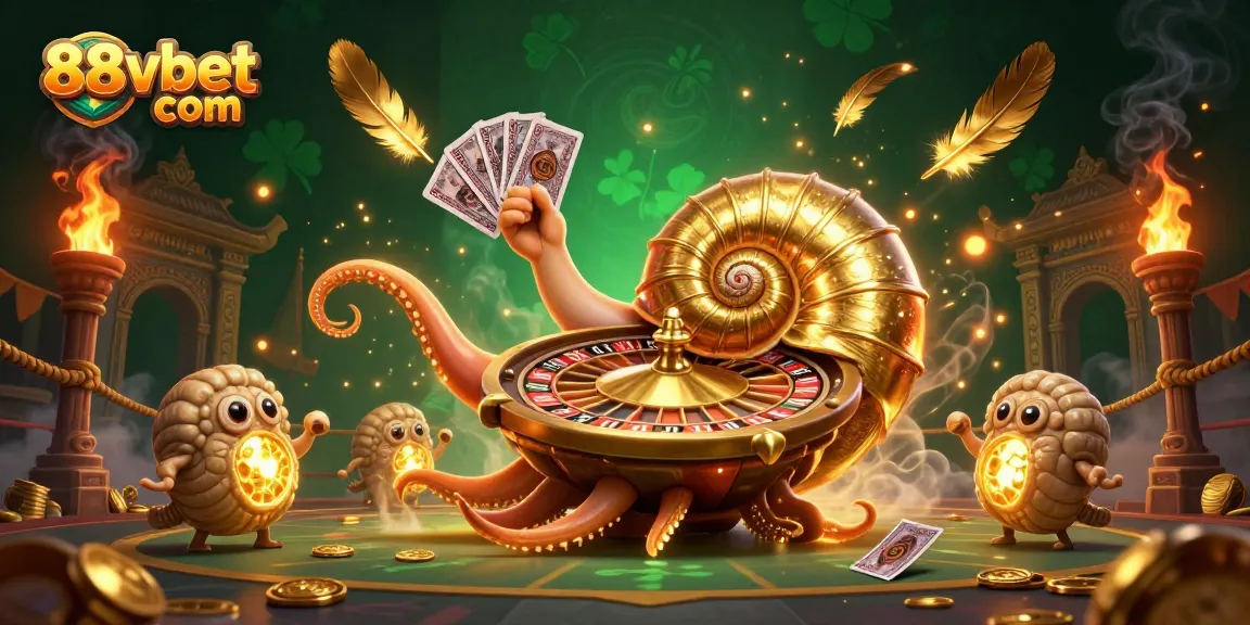 Engage with unique 88vbet com characters in a thrilling casino environment featuring rich gold elements.