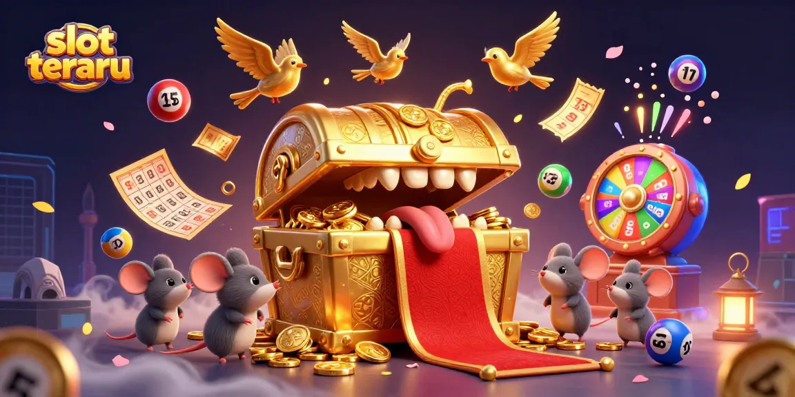 Experience thrilling excitement with slot terbaru showcasing a vibrant slot game scene filled with rich gaming elements.
