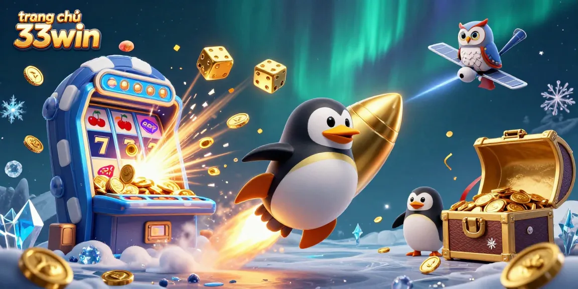 Experience online fun at trang chủ 33win with a vibrant casino-themed explosion of colors.
