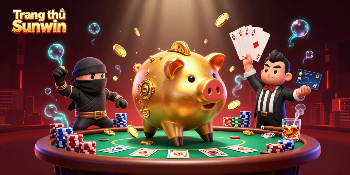 Engage with the vibrant Trang chủ Sunwin scene full of lively gambling characters and action.