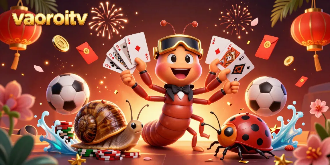 Experience thrilling live sports action with vaoroitv in this vibrant 3D casino scene.