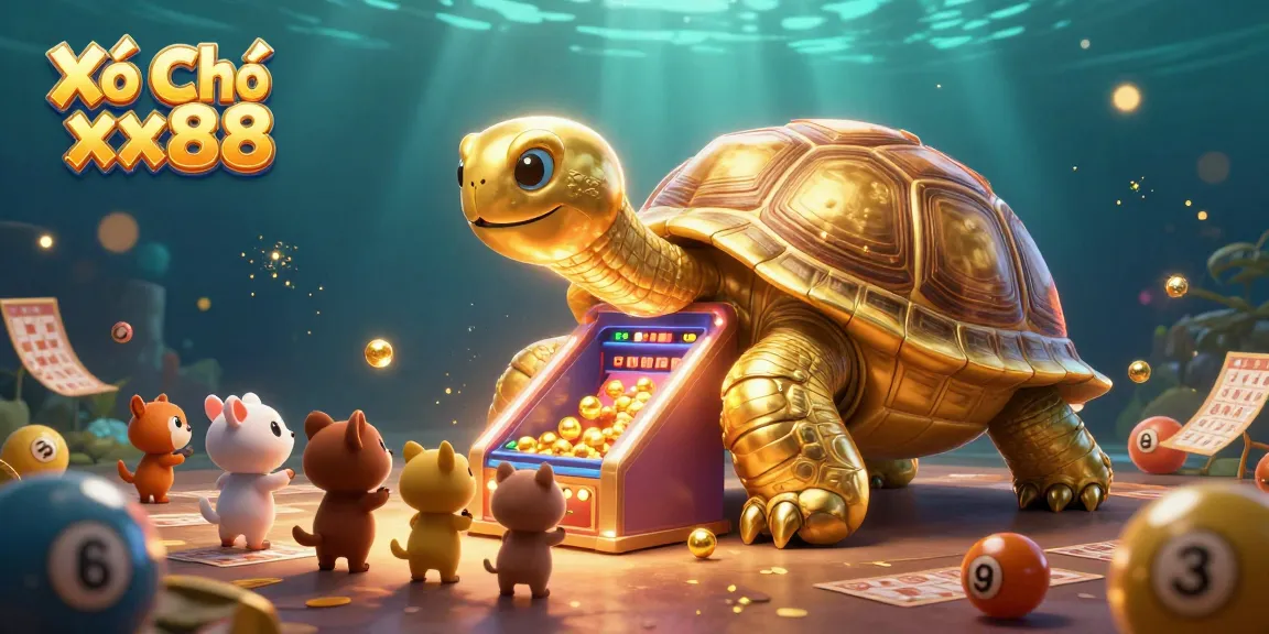 Experience thrilling Xổ Số xx88 games with our dynamic illustrated scene featuring exciting lottery elements.